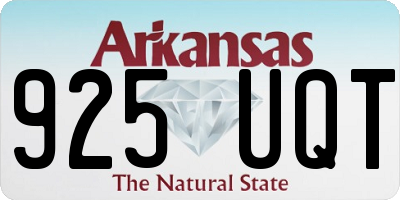 AR license plate 925UQT