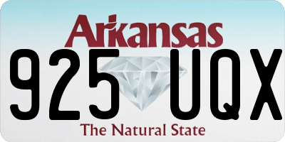 AR license plate 925UQX