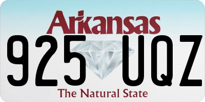 AR license plate 925UQZ