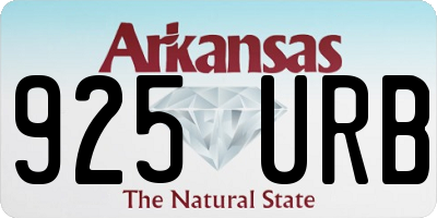 AR license plate 925URB