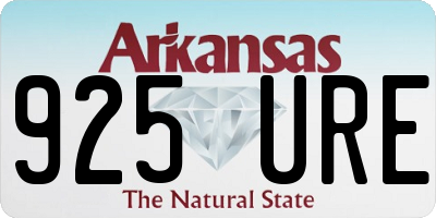 AR license plate 925URE