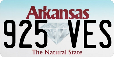 AR license plate 925VES