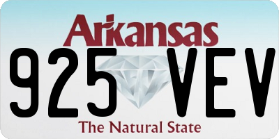 AR license plate 925VEV