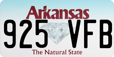AR license plate 925VFB