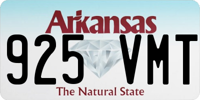 AR license plate 925VMT
