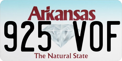 AR license plate 925VOF