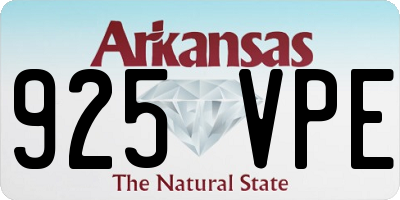 AR license plate 925VPE