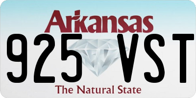AR license plate 925VST