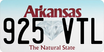 AR license plate 925VTL