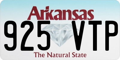 AR license plate 925VTP