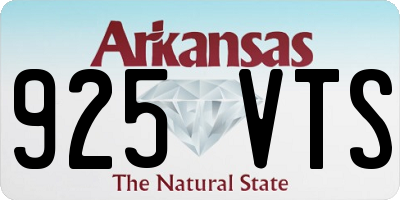 AR license plate 925VTS