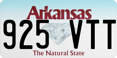 AR license plate 925VTT