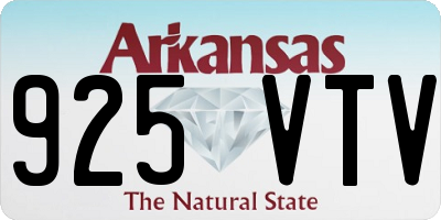 AR license plate 925VTV