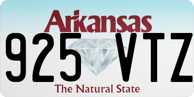 AR license plate 925VTZ