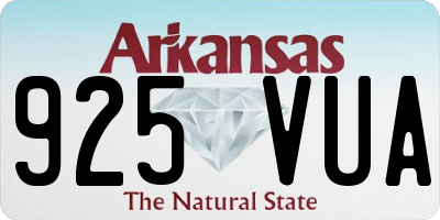AR license plate 925VUA