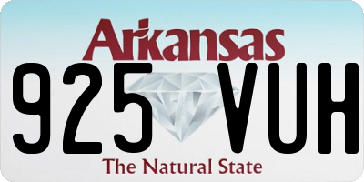 AR license plate 925VUH