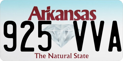 AR license plate 925VVA