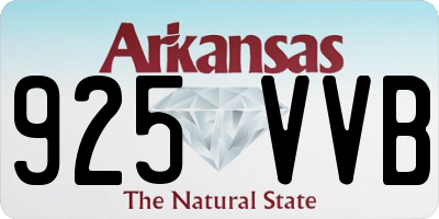 AR license plate 925VVB