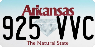 AR license plate 925VVC