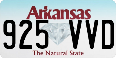 AR license plate 925VVD