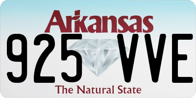AR license plate 925VVE