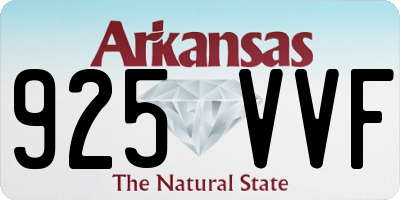 AR license plate 925VVF