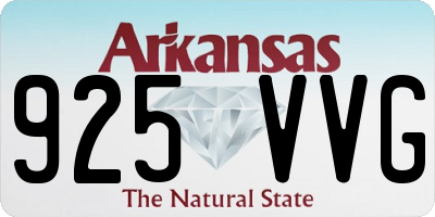 AR license plate 925VVG