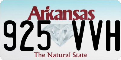 AR license plate 925VVH