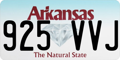 AR license plate 925VVJ