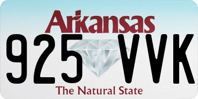 AR license plate 925VVK