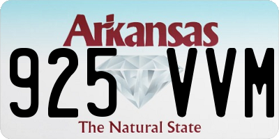 AR license plate 925VVM