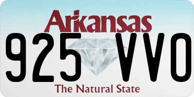 AR license plate 925VVO