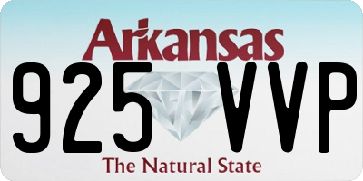 AR license plate 925VVP