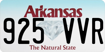 AR license plate 925VVR