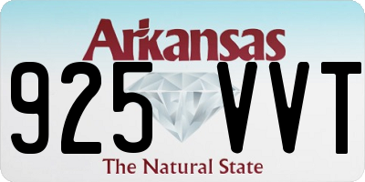 AR license plate 925VVT