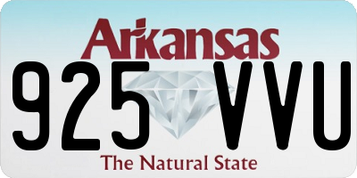 AR license plate 925VVU