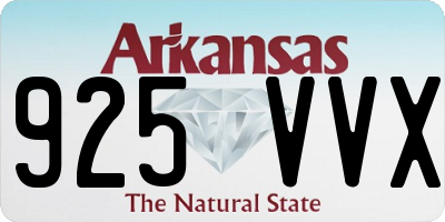 AR license plate 925VVX