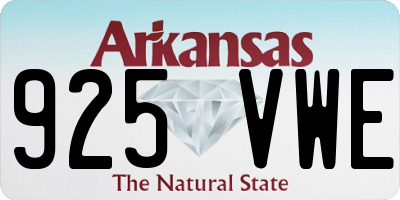 AR license plate 925VWE