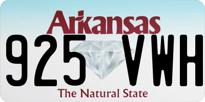 AR license plate 925VWH