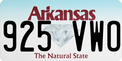 AR license plate 925VWO