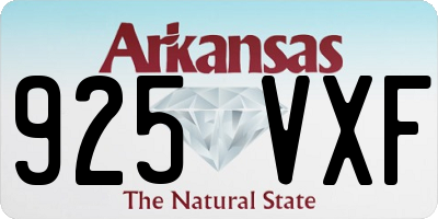 AR license plate 925VXF