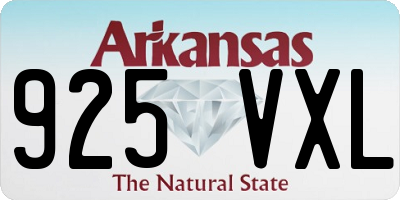 AR license plate 925VXL