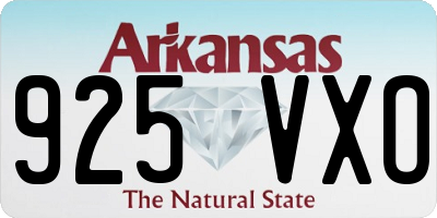 AR license plate 925VXO
