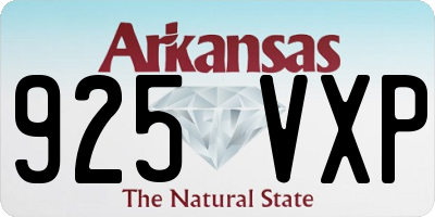 AR license plate 925VXP