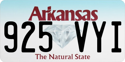 AR license plate 925VYI