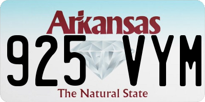 AR license plate 925VYM