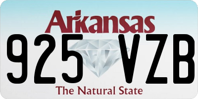 AR license plate 925VZB
