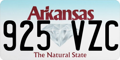 AR license plate 925VZC