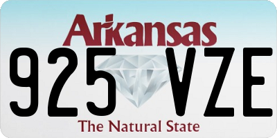 AR license plate 925VZE