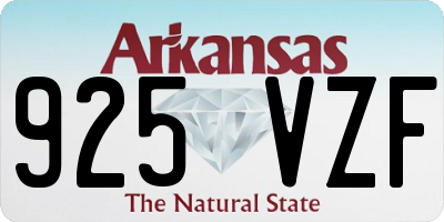 AR license plate 925VZF